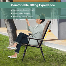 Load image into Gallery viewer, Gymax Set of 2 Folding Portable Patio Chairs Yard Outdoor w/ Armrests &amp; Backrest
