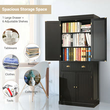 Load image into Gallery viewer, Gymax Kitchen Cabinet Pantry Cupboard Freestanding w/Shelves Espresso
