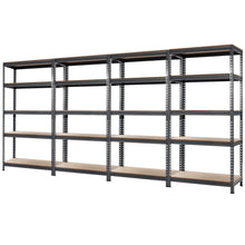 Load image into Gallery viewer, Gymax 73&#39;&#39; Metal 5-Tier Garage Storage Rack Shelf Freestanding w/ Adjustable Unit Grey
