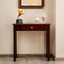 Load image into Gallery viewer, Gymax Console Table with Drawer Entryway Hallway Accent Wooden Table Espresso
