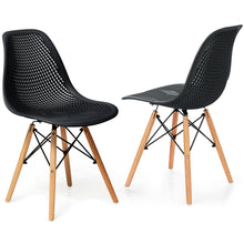 Load image into Gallery viewer, Gymax 2PCS Modern DSW Dining Chair Office Home w/ Mesh Design Wooden Legs
