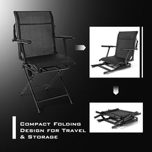Load image into Gallery viewer, Gymax Folding Hunting Chair Portable Camping Hunting w/ 360¡ã Swivel Steel Frame
