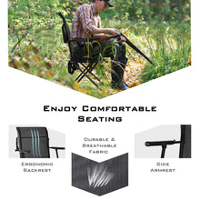 Load image into Gallery viewer, Gymax Folding Hunting Chair Portable Camping Hunting w/ 360¡ã Swivel Steel Frame

