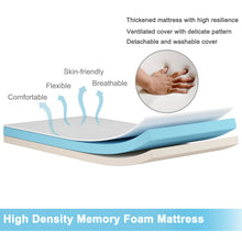 Load image into Gallery viewer, Gymax Folding Bed Rollaway Extra Guest W/ Memory Foam Mattress
