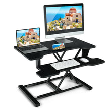 Load image into Gallery viewer, Gymax Sit to Stand Desk 32'' Standing Desk Converter Height Adjustable
