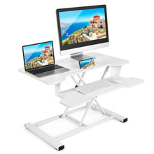 Load image into Gallery viewer, Gymax Sit to Stand Desk 32'' Standing Desk Converter Height Adjustable
