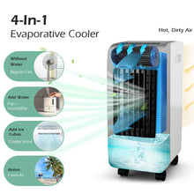 Load image into Gallery viewer, Gymax Portable Evaporative Air Cooler Fan &amp; Humidifier w/ Remote Control Wheels

