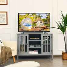 Load image into Gallery viewer, Gymax Wood TV Stand Entertainment Media Center Console for TV&#39;s up to 50&#39;&#39; Grey
