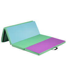 Load image into Gallery viewer, Gymax 6' x 4' Folding Gymnastics Tumbling Mat Thick Panel Gym Fitness Exercise Mat
