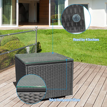 Load image into Gallery viewer, Gymax 3PCS Rattan Patio Conversation Furniture Set Outdoor w/ Turquoise Cushions
