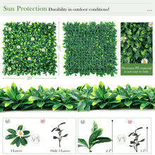 Load image into Gallery viewer, Gymax 12PCS 20x20inch Artificial Daisy Hedge Plant Privacy Fence Hedge Panels
