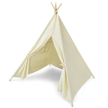 Load image into Gallery viewer, Gymax Portable Kids Play Tent Indian Canvas Teepee Playhouse Toy Gift w/ Window
