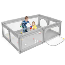 Load image into Gallery viewer, Gymax Baby Playpen Extra-Large Safety Baby Fence w/50 Ocean Balls
