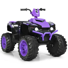 Load image into Gallery viewer, Gymax 12V Electric Kids Ride On Car ATV 4-Wheeler Quad w/ Music LED Light Purple
