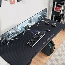 Load image into Gallery viewer, Gymax 63 inch Height Adjustable Gaming Desk w/Mouse Pad &amp; USB Gaming Handle Rack
