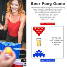 Load image into Gallery viewer, Gymax 8 Foot Beer Pong Table Portable Party Drinking Game Table Tailgate Table
