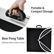Load image into Gallery viewer, Gymax 8 Foot Beer Pong Table Portable Party Drinking Game Table Tailgate Table
