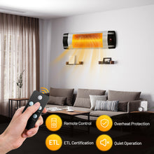 Load image into Gallery viewer, Gymax 1500W Wall-Mounted Infrared Patio Heater Outdoor Indoor w/ Remote Control
