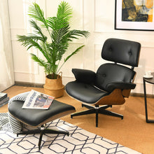 Load image into Gallery viewer, Gymax Mid Century Swivel Lounge Chair and Ottoman Set w/ Aluminum Alloy Base
