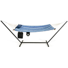 Load image into Gallery viewer, Gymax Swing Hammock Chair Set Hanging Bed w/ Heavy-Duty Steel Stand Cup Holder
