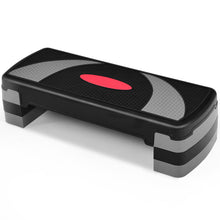 Load image into Gallery viewer, Gymax Exercise Aerobic Step Platform Deck w/ Height-Adjustable Levels 4&#39;&#39; 6&#39;&#39; 8&#39;&#39;
