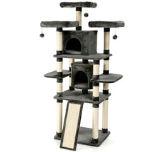 Load image into Gallery viewer, Gymax 67&#39;&#39; Multi-Level Cat Tree w/ Cozy Perches Kittens Play House
