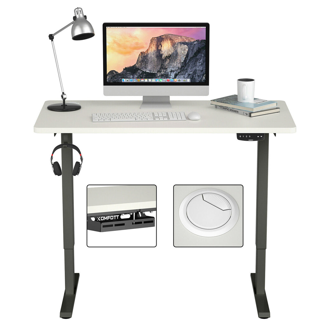 Gymax Electric Standing Desk Sit to Stand Height Adjustable Dual Motor
