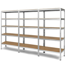 Load image into Gallery viewer, Gymax 72&#39;&#39; Steel 5-tier Garage Shelf Metal Storage Adjustable Unit Silver
