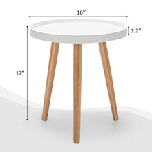 Load image into Gallery viewer, Gymax 3pcs Accent Chair &amp; End Table Set 2pcs Armless Velvet Sofa &amp; Round Table
