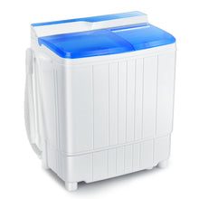 Load image into Gallery viewer, Gymax 13LBS Portable Compact Mini Twin Tub Washing Machine Drain Pump Spinner

