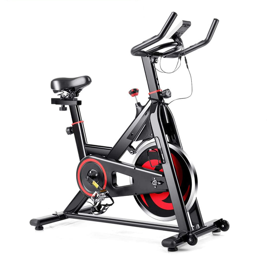 Gymax Exercise Magnetic Bike Stationary Belt Drive Bicycle Cardio Cycling Bike