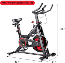 Load image into Gallery viewer, Gymax Exercise Magnetic Bike Stationary Belt Drive Bicycle Cardio Cycling Bike
