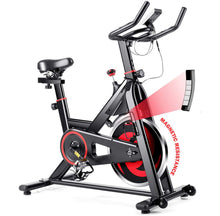 Load image into Gallery viewer, Gymax Exercise Magnetic Bike Stationary Belt Drive Bicycle Cardio Cycling Bike
