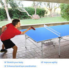 Load image into Gallery viewer, Gymax Folding Table Tennis Table Portable Ping Pong Table w/ 2 Paddles &amp; 2 Balls
