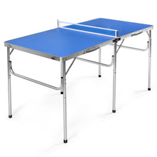 Load image into Gallery viewer, Gymax Folding Table Tennis Table Portable Ping Pong Table w/ 2 Paddles &amp; 2 Balls
