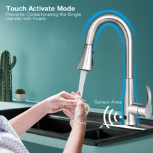 Load image into Gallery viewer, Gymax Touchless Kitchen Faucet 360?? Swivel Single Handle Sensor 3 Mode Sprayer
