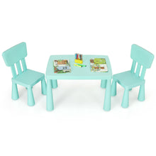 Load image into Gallery viewer, Gymax Kids Table &amp; 2 Chairs Set Toddler Activity Play Dining Study Desk Baby Gift
