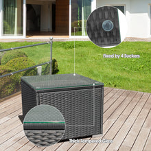 Load image into Gallery viewer, Gymax 3PCS Rattan Patio Conversation Furniture Set Outdoor w/ Black Cushions
