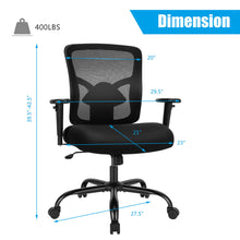 Load image into Gallery viewer, Gymax 400LBS Mesh Big &amp; Tall Office Chair Swivel Task Chair w/ Lumbar Support
