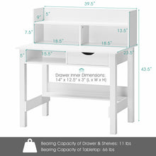 Load image into Gallery viewer, Gymax Home Office Computer Desk Workstation Laptop PC Table w/ Drawer &amp; Shelf
