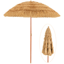 Load image into Gallery viewer, Gymax 6.5ft Thatch Tiki Beach Umbrella Outdoor Patio Umbrella w/ Adjustable Tilt
