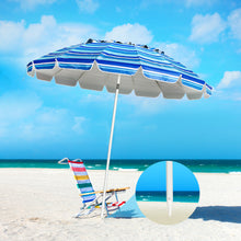 Load image into Gallery viewer, Gymax 8ft Beach Umbrella Outdoor Patio Garden w/ Carrying Bag Sand Anchor Rainbow
