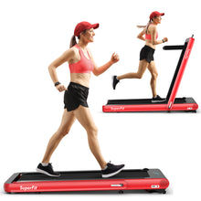 Load image into Gallery viewer, Gymax 2 in 1 Folding Treadmill  4.75HP Running Machine w/ APP &amp; Remote Control Navy
