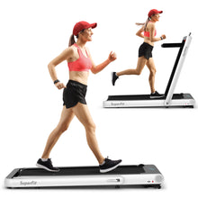 Load image into Gallery viewer, Gymax 2 in 1 Folding Treadmill  4.75HP Running Machine w/ APP &amp; Remote Control Navy
