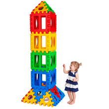 Load image into Gallery viewer, Gymax 32 Pieces Big Waffle Block Set Kids Educational Stacking Building Toy
