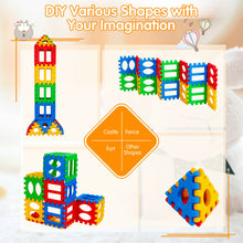 Load image into Gallery viewer, Gymax 32 Pieces Big Waffle Block Set Kids Educational Stacking Building Toy
