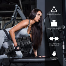 Load image into Gallery viewer, Gymax 66Lbs 2 in 1 Adjustable Dumbbell Set Strength Training Set Home Gym Exercise
