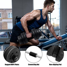 Load image into Gallery viewer, Gymax 66Lbs 2 in 1 Adjustable Dumbbell Set Strength Training Set Home Gym Exercise
