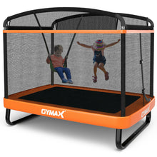 Load image into Gallery viewer, Gymax 6FT Kids Recreational Trampoline W/Swing Safety Enclosure Indoor/Outdoor
