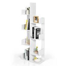 Load image into Gallery viewer, Gymax 8-Shelf Bookcase Modern Tree Bookshelf Storage Decor Freestanding
